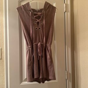 Wear something that comfortable in the sunny with a hoodie romper